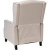 image:imageFlash Furniture Prescott Polyester Fabric Upholstered Slim Wingback Recliner Modern Pushback Recliner Chair with Pocket Spring Seat CreamCream