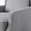 image:imageFlash Furniture Prescott Polyester Fabric Upholstered Slim Wingback Recliner Modern Pushback Recliner Chair with Pocket Spring Seat CreamGrey