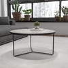 image:imageFlash Furniture Providence Collection 315 Round Indoor Living Room Coffee Table in Faux Concrete FinishConcrete
