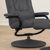 image:imageFlash Furniture Rachel Contemporary MultiPosition LeatherSoft Recliner Chair with Ottoman 360Degree Swivel Recliner Chair and Ottoman Set BlackGrey