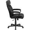 image:imageFlash Furniture Raya High Back Black LeatherSoft Executive Swivel Office Chair with Slight Mesh Accent and Arms