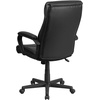 image:imageFlash Furniture Raya High Back Black LeatherSoft Executive Swivel Office Chair with Slight Mesh Accent and Arms