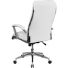 image:imageFlash Furniture Rebecca High Back Designer White LeatherSoft Smooth Upholstered Executive Swivel Office Chair with Chrome Base and ArmsWhite