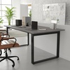 image:imageFlash Furniture Redmond Conference Table with UFrame Base Commercial Water and Scratch Resistant Laminate Finish PVC Edge Heavy Duty Steel Frame 72x36 Gray OakGray Oak