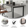 image:imageFlash Furniture Redmond Conference Table with UFrame Base Commercial Water and Scratch Resistant Laminate Finish PVC Edge Heavy Duty Steel Frame 72x36 Gray OakGray Oak