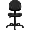 image:imageFlash Furniture Ronald MidBack Black LeatherSoft Swivel Ergonomic Task Office Chair with Back Depth Adjustment