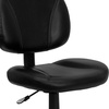 image:imageFlash Furniture Ronald MidBack Black LeatherSoft Swivel Ergonomic Task Office Chair with Back Depth Adjustment