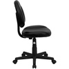 image:imageFlash Furniture Ronald MidBack Black LeatherSoft Swivel Ergonomic Task Office Chair with Back Depth Adjustment