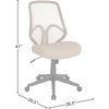 image:imageFlash Furniture Salerno Series High Back Red Mesh Office ChairLight Brown