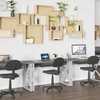 image:imageFlash Furniture Salvador Black Computer Desk with PullOut Keyboard Tray and CrossBrace Frame