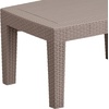 image:imageFlash Furniture Seneca Light Gray Faux Rattan Coffee Table