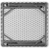 image:imageFlash Furniture Silas 345 Square Folding Card Table with Gray Felt Playing Surface and Cup Holders Portable Folding Game Table for 4 Players WhiteGrayGreen