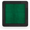 image:imageFlash Furniture Silas 345 Square Folding Card Table with Gray Felt Playing Surface and Cup Holders Portable Folding Game Table for 4 Players WhiteGrayBlack TopGreen Felt Surface