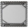 image:imageFlash Furniture Silas 345 Square Folding Card Table with Gray Felt Playing Surface and Cup Holders Portable Folding Game Table for 4 Players WhiteGrayWhite TopGray Felt Surface