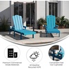 image:imageFlash Furniture Sonora Adjustable Adirondack Lounger with Cup Holder Commercial Grade AllWeatherWeather IndoorOutdoor Recycled HDPE Lounge Chair RedBlue