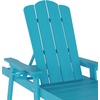 image:imageFlash Furniture Sonora Adjustable Adirondack Lounger with Cup Holder Commercial Grade AllWeatherWeather IndoorOutdoor Recycled HDPE Lounge Chair RedBlue