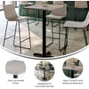 image:imageFlash Furniture Stiles 24 x 30 Rectangular Black Laminate Table Top with 22 x 22 Bar Height Table BaseGrey