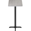 image:imageFlash Furniture Stiles 24 x 30 Rectangular Black Laminate Table Top with 22 x 22 Bar Height Table BaseGrey