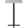 image:imageFlash Furniture Stiles 24 x 30 Rectangular Black Laminate Table Top with 22 x 22 Bar Height Table BaseGrey