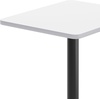 image:imageFlash Furniture Stiles 24 x 30 Rectangular Black Laminate Table Top with 22 x 22 Bar Height Table BaseWhite