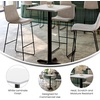 image:imageFlash Furniture Stiles 24 x 30 Rectangular Black Laminate Table Top with 22 x 22 Bar Height Table BaseWhite