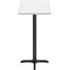 image:imageFlash Furniture Stiles 24 x 30 Rectangular Black Laminate Table Top with 22 x 22 Bar Height Table BaseWhite