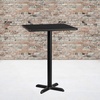 image:imageFlash Furniture Stiles 30 Square Black Laminate Table Top with 22 x 22 Bar Height Table BaseBlack