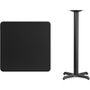 image:imageFlash Furniture Stiles 30 Square Black Laminate Table Top with 22 x 22 Bar Height Table BaseMahogany