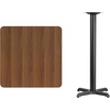 image:imageFlash Furniture Stiles 30 Square Black Laminate Table Top with 22 x 22 Bar Height Table BaseMahogany