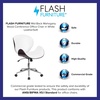 image:imageFlash Furniture Tana MidBack Mahogany Wood Conference Office Chair in White LeatherSoftWhite LeathersoftMahogany Frame