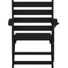 image:imageFlash Furniture Tolleson Adirondack Dining Chair with Cup Holder Commercial Weather Resistant Recycled HDPE Adirondack Chair Fold Out Cupholder GrayBlack