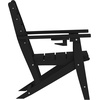 image:imageFlash Furniture Tolleson Adirondack Dining Chair with Cup Holder Commercial Weather Resistant Recycled HDPE Adirondack Chair Fold Out Cupholder GrayBlack