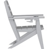 image:imageFlash Furniture Tolleson Adirondack Dining Chair with Cup Holder Commercial Weather Resistant Recycled HDPE Adirondack Chair Fold Out Cupholder GrayGrey