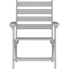 image:imageFlash Furniture Tolleson Adirondack Dining Chair with Cup Holder Commercial Weather Resistant Recycled HDPE Adirondack Chair Fold Out Cupholder GrayGrey