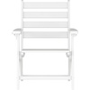 image:imageFlash Furniture Tolleson Adirondack Dining Chair with Cup Holder Commercial Weather Resistant Recycled HDPE Adirondack Chair Fold Out Cupholder GrayWhite