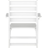 image:imageFlash Furniture Tolleson Adirondack Dining Chair with Cup Holder Commercial Weather Resistant Recycled HDPE Adirondack Chair Fold Out Cupholder GrayWhite