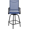 image:imageFlash Furniture Valerie Patio Bar Height Stools Set of 2 AllWeather Textilene Swivel Patio Stools with High Back amp Armrests in RedNavy