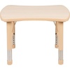 image:imageFlash Furniture Wren 21875W x 26625L Rectangular Green Plastic Height Adjustable Activity Table with Grey TopNatural
