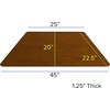image:imageFlash Furniture Wren 225W x 45L Trapezoid Oak HP Laminate Activity Table  Standard Height Adjustable LegsOak