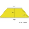 image:imageFlash Furniture Wren 225W x 45L Trapezoid Oak HP Laminate Activity Table  Standard Height Adjustable LegsYellow