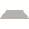 image:imageFlash Furniture Wren 29W x 57L Trapezoid Grey HP Laminate Activity Table  Standard Height Adjustable LegsGrey