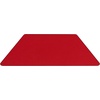 image:imageFlash Furniture Wren 29W x 57L Trapezoid Oak Thermal Laminate Activity Table  Standard Height Adjustable LegsRed