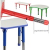image:imageFlash Furniture Wren Adjustable Classroom Activity Table for School and Home Plastic Activity Table for Kids 23625 W x 4725 L GrayBlueBlue