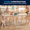 image:imageFlash Furniture Wren Adjustable Classroom Activity Table for School and Home Plastic Activity Table for Kids 23625 W x 4725 L GrayBlueNatural