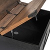 image:imageFlash Furniture Wyatt Farmhouse Coffee Table with Storage Square Coffee Table with Hinged Lift Top and Hidden Storage 3575 Square TwoToned WhiteRustic OakBlack
