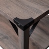 image:imageFlash Furniture Wyatt Modern Farmhouse 2 Tier Coffee Table  Aspen Gray Engineered Wood Frame  Black Metal Crisscross Side Braces and Corner AccentsGray Wash