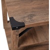 image:imageFlash Furniture Wyatt Modern Farmhouse 3 Tier Side Table  Rustic Oak Engineered Wood Frame  Black Metal Crisscross Side Braces and Corner AccentsRustic Oak