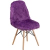 image:imageFlash Furniture Zula 4 Pack Shaggy Dog Purple Accent ChairPurple