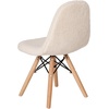 image:imageFlash Furniture Zula Kids Modern Padded Faux Faux Shearling Accent Chair  Padded OffWhite Faux Shearling Upholstery  Beechwood Legs