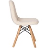 image:imageFlash Furniture Zula Kids Modern Padded Faux Faux Shearling Accent Chair  Padded OffWhite Faux Shearling Upholstery  Beechwood Legs